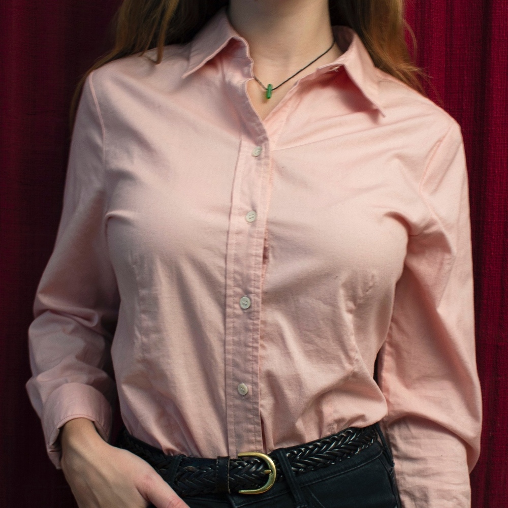 SOLD Fitted Pink Button Down from The Limited